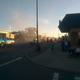 Smoke from a burnout